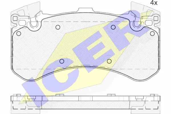 Brake Pad Set, disc brake (182070)