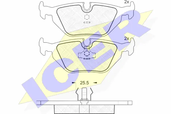Brake Pad Set, disc brake (180802)