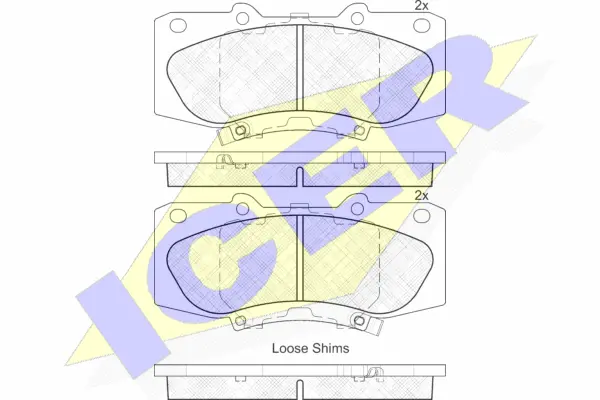Brake Pad Set, disc brake (182006)
