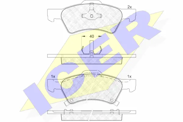 Brake Pad Set, disc brake (181544)