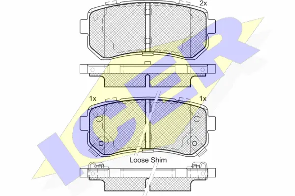 Brake Pad Set, disc brake (181955)