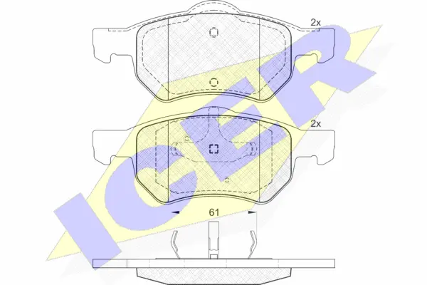 Brake Pad Set, disc brake (181586)