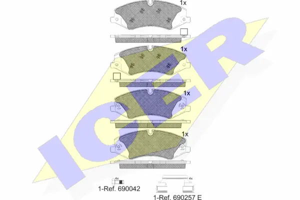 Brake Pad Set, disc brake (181957-203)
