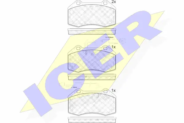 Brake Pad Set, disc brake (181879-203)