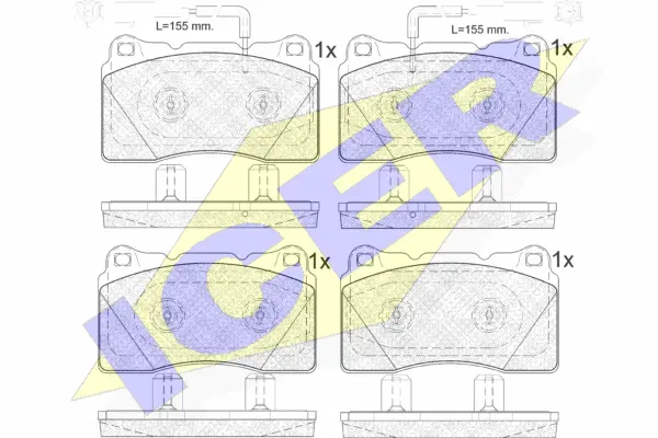Brake Pad Set, disc brake (182010)