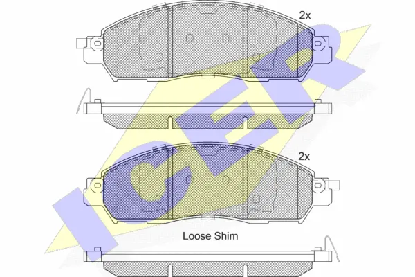 Brake Pad Set, disc brake (182249)