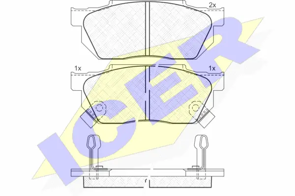 Brake Pad Set, disc brake (180494)