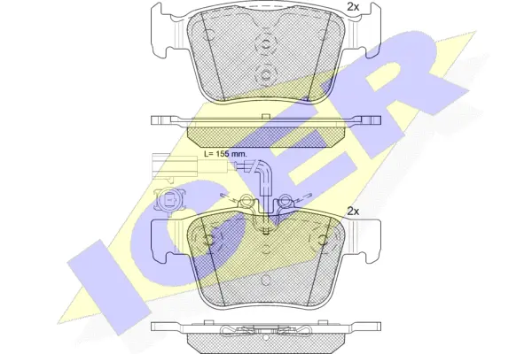 Brake Pad Set, disc brake (182299)