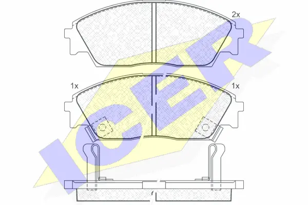 Brake Pad Set, disc brake (180755)