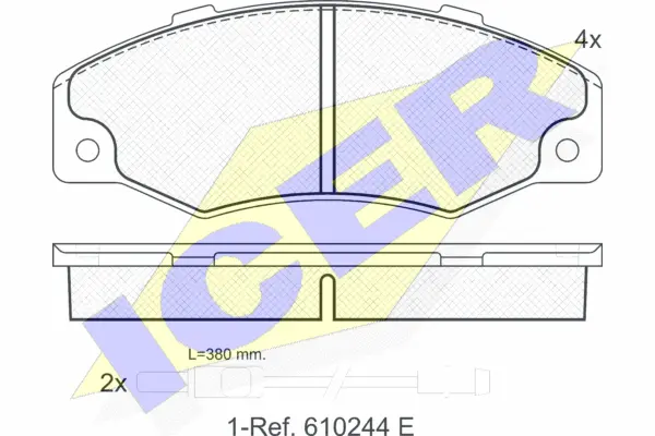 Brake Pad Set, disc brake (180556)