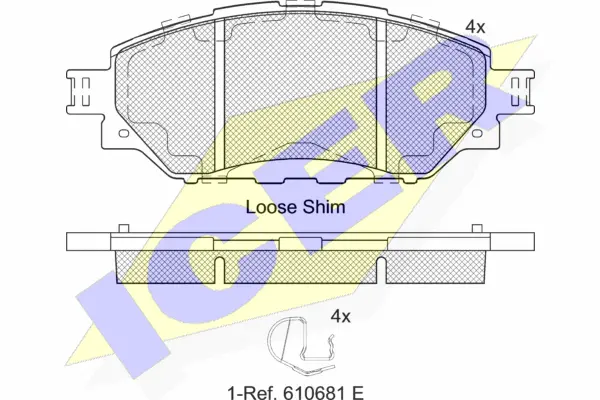 Brake Pad Set, disc brake (182252)