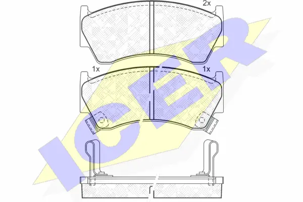 Brake Pad Set, disc brake (181394)