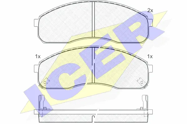 Brake Pad Set, disc brake (141455)