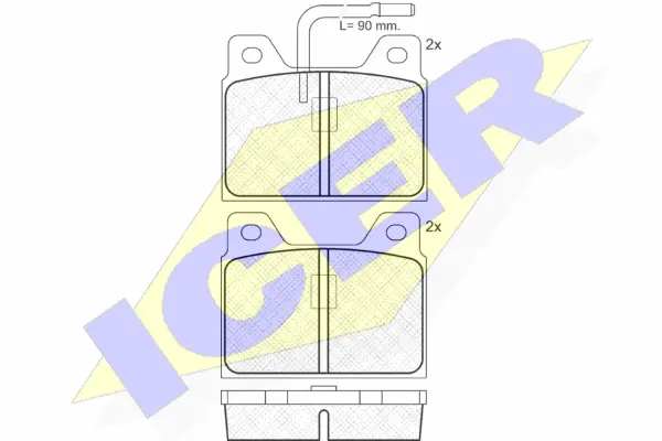 Brake Pad Set, disc brake (180127)