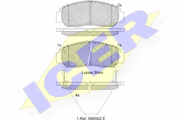 Brake Pad Set, disc brake (181543-208)