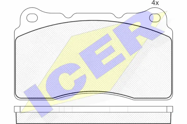 Brake Pad Set, disc brake (181582)