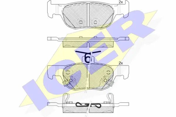 Brake Pad Set, disc brake (182374)