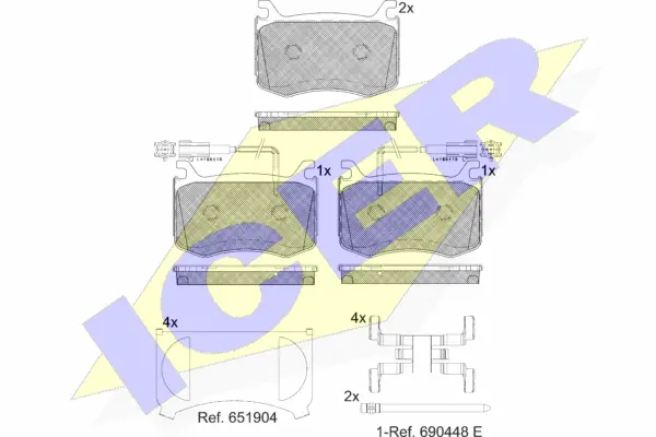 Brake Pad Set, disc brake (182303)