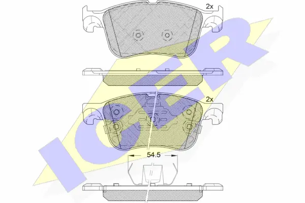 Brake Pad Set, disc brake (182321)