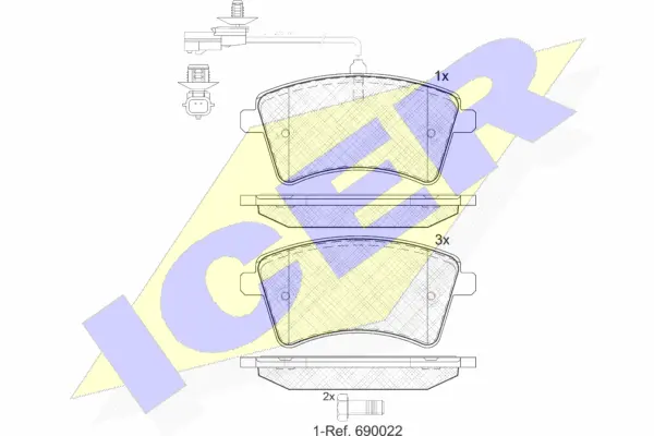 Brake Pad Set, disc brake (181854-203)