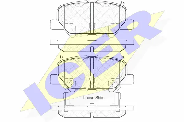 Brake Pad Set, disc brake (182118)
