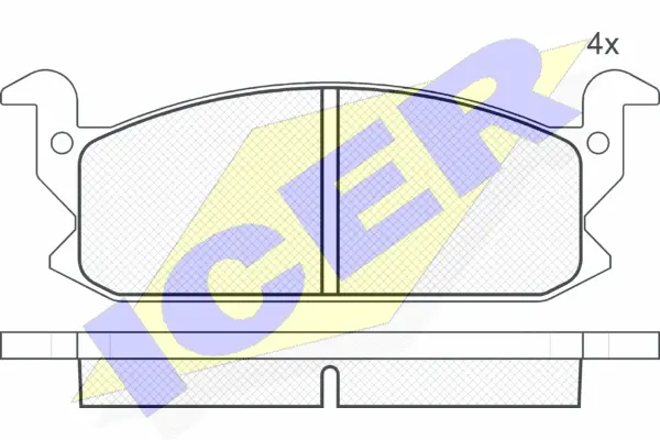 Brake Pad Set, disc brake (180467)