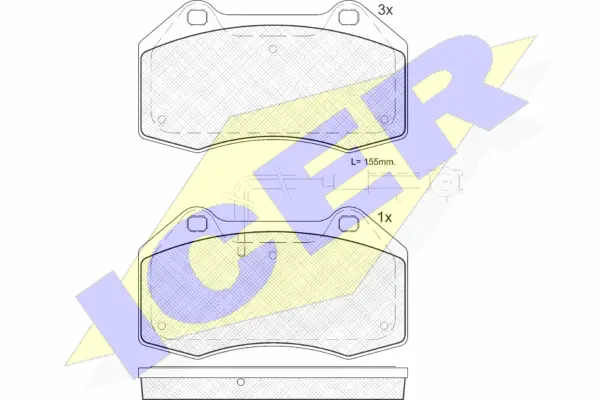 Brake Pad Set, disc brake (181879)