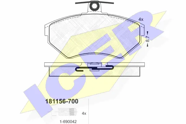 Brake Pad Set, disc brake (181156-700)