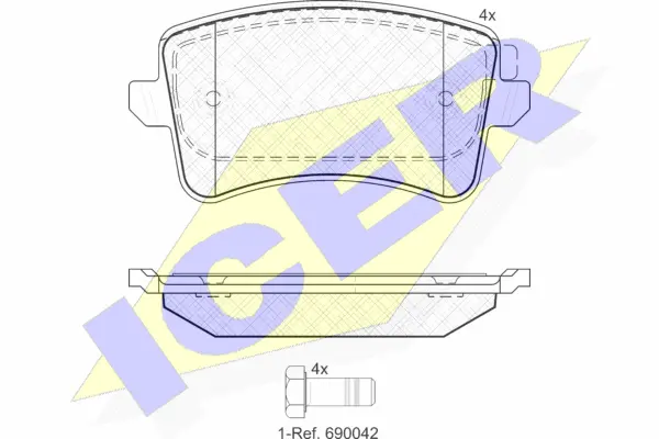 Brake Pad Set, disc brake (181835)