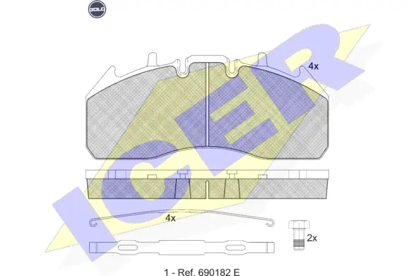 Brake Pad Set, disc brake (151831 G)