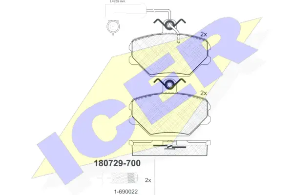 Brake Pad Set, disc brake (180729-700)