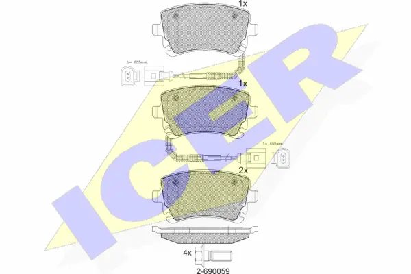 Brake Pad Set, disc brake (181674)