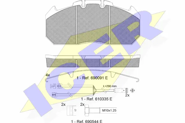 Brake Pad Set, disc brake (151405-120)