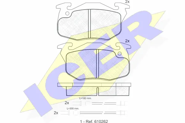 Brake Pad Set, disc brake (180866)