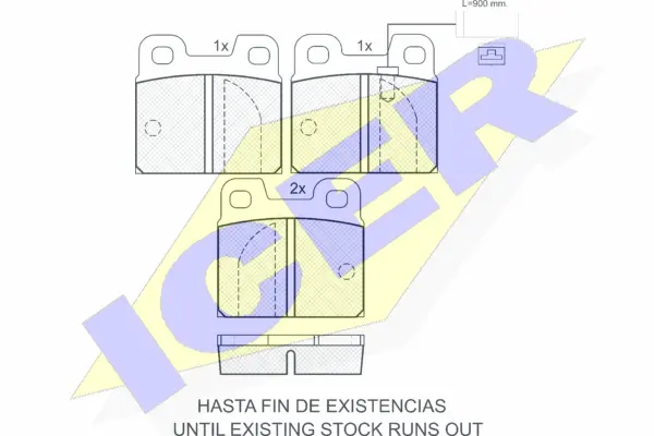 Brake Pad Set, disc brake (180948)
