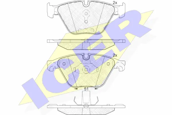 Brake Pad Set, disc brake (181998)