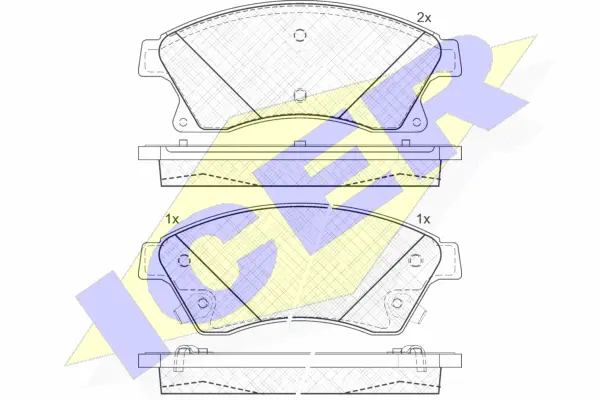 Brake Pad Set, disc brake (181942-202)