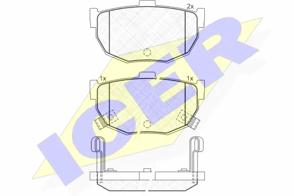 Brake Pad Set, disc brake (181144)
