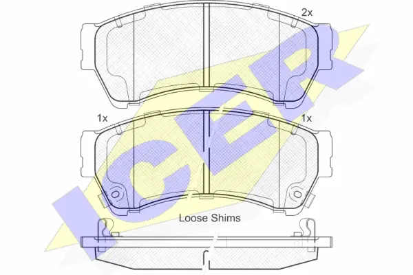 Brake Pad Set, disc brake (181868)