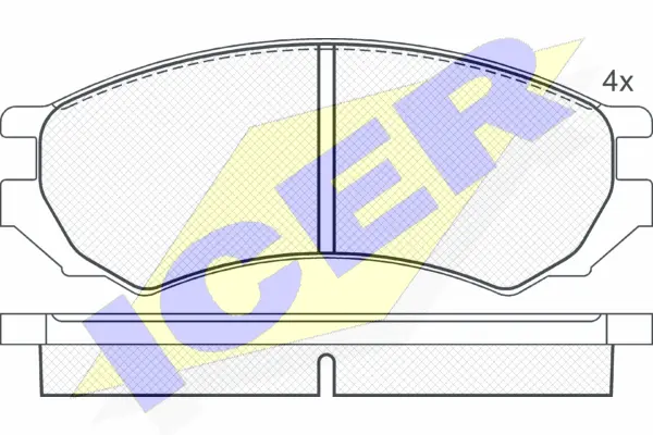 Brake Pad Set, disc brake (180878)