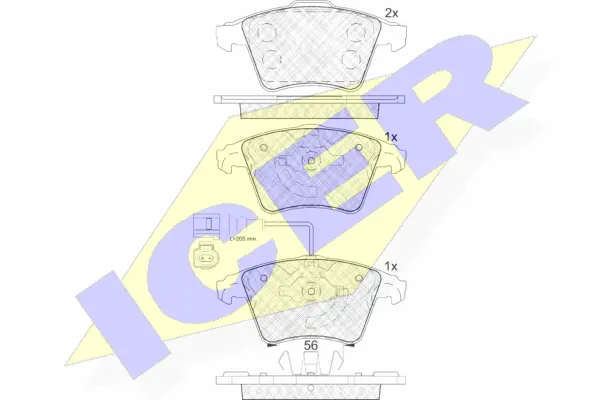 Brake Pad Set, disc brake (181779)