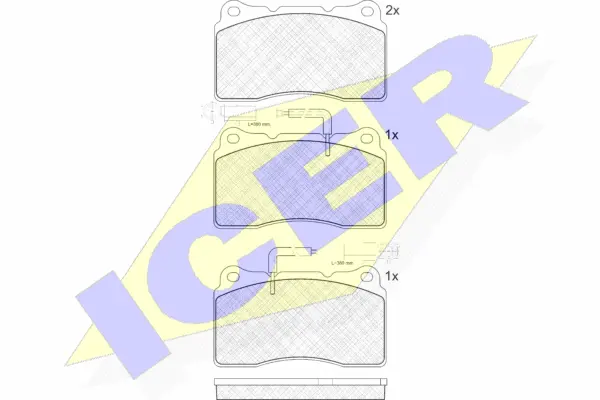 Brake Pad Set, disc brake (181647)