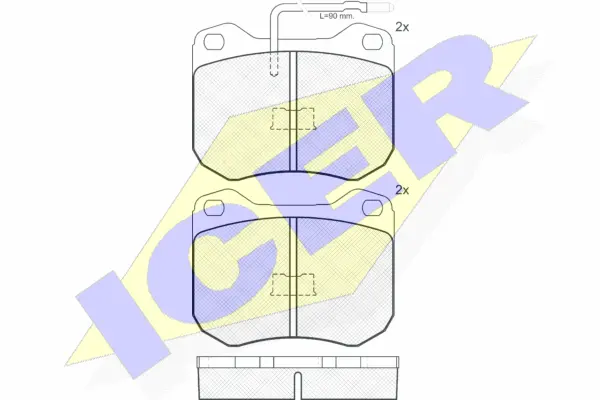 Brake Pad Set, disc brake (180198)