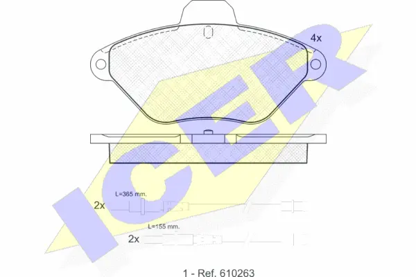 Brake Pad Set, disc brake (180921)