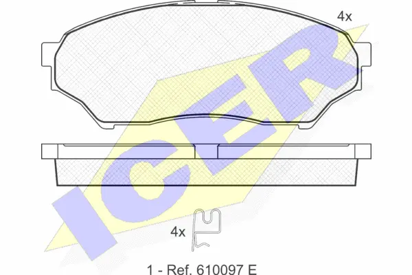 Brake Pad Set, disc brake (181443)