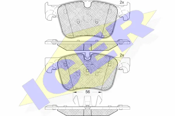Brake Pad Set, disc brake (182166)