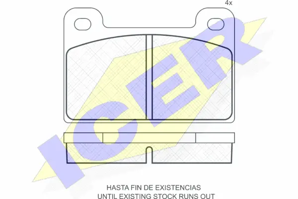 Brake Pad Set, disc brake (180284)