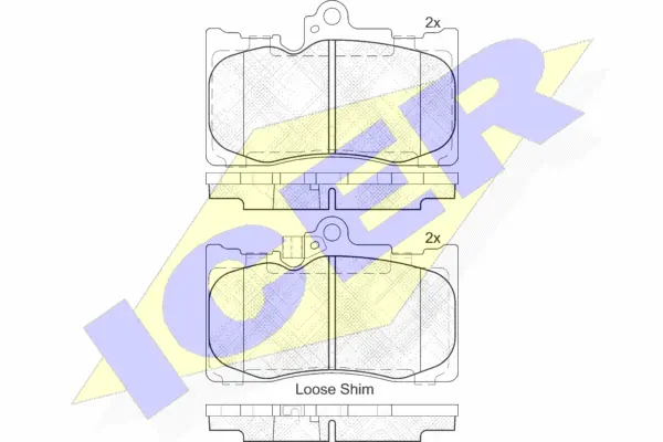 Brake Pad Set, disc brake (182059)