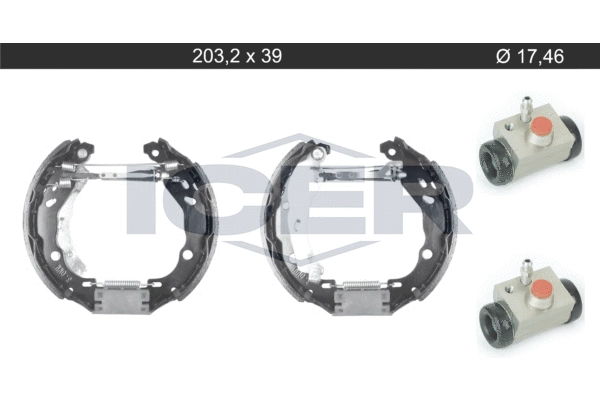 Brake Shoe Set (79KT0137 C)