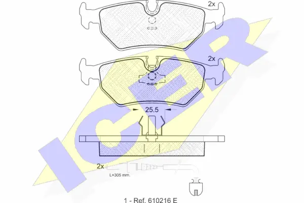 Brake Pad Set, disc brake (141087)
